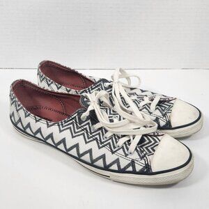 CONVERSE All Star MISSONI Chevron SNEAKERS Size 8